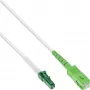 InLine Cable de fibra óptica simplex, FTTH, LC/APC8° a SC/APC8° 9/125µm OS2 0,5m
