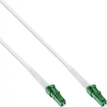 InLine Cable de fibra óptica simplex, FTTH, LC/APC8° a LC/APC8° 9/125µm OS2 15m