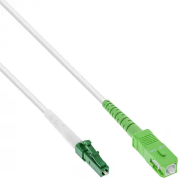 Cable de fibra óptica simplex InLine FTTH LC/APC 8° a SC/APC 8° 9/125 µm OS2 5 m