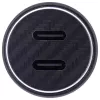 Adaptador de carga para coche InLine USB Power Delivery, 2x USB-C, negro
