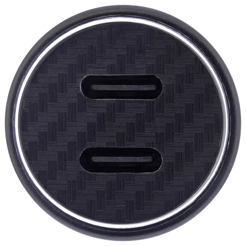 Adaptador de carga para coche InLine USB Power Delivery, 2x USB-C, negro