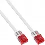 Cable de red plano ultraplano InLine U/UTP Cat.6 compatible Gigabit blanco 5 m