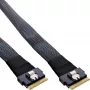 Cable SAS fino InLine, SFF-8654 8X a SFF-8654 8X, 48 Gb/s, 0,75 m
