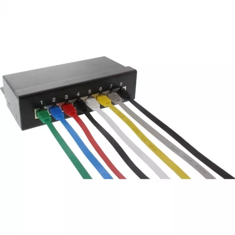 Cable de red plano ultraslim U/UTP Cat.6 Gigabit verde 3 m InLine