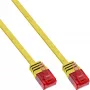 Cable de red plano ultraslim U/UTP Cat.6 Gigabit amarillo 3 m InLine