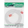 Cable de red plano ultraplano U/UTP Cat.6 Gigabit blanco 0,5 m InLine