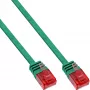 Cable de red plano ultradelgado U/UTP Cat.6 Gigabit, verde, 2 m InLine