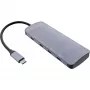 Hub USB 3.2 Gen.2 InLine, 4x USB-C + 3x USB-A, PD 100W, aluminio, gris