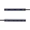 Hub USB 3.2 Gen.2 InLine, 4x USB-C + 3x USB-A, PD 100W, aluminio, gris