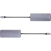 Hub USB 3.2 Gen.2 InLine, 4x USB-C + 3x USB-A, PD 100W, aluminio, gris