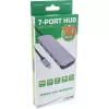 Hub USB 3.2 Gen.2 InLine, 4x USB-C + 3x USB-A, PD 100W, aluminio, gris