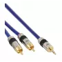 InLine Cable de audio Premium 2x conector RCA macho / conector de 3,5 mm dorado 7 m