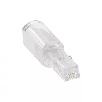 InLine Twist-Stop para auricular de teléfono conector 4P4C / conector hembra, InLine, 18890L