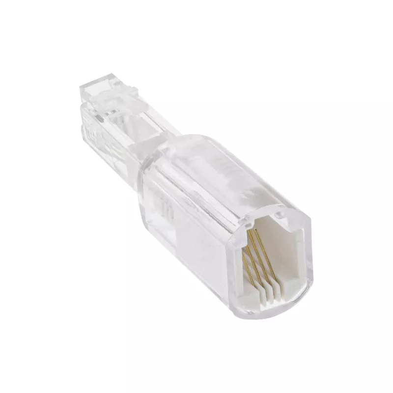 InLine Twist-Stop para auricular de teléfono conector 4P4C / conector hembra, InLine, 18890L