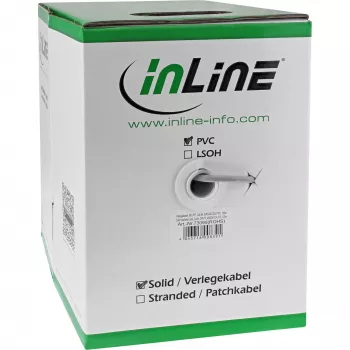 InLine Cable de instalación macizo SF/UTP Cat.5e AWG24 CCA PVC 500 m