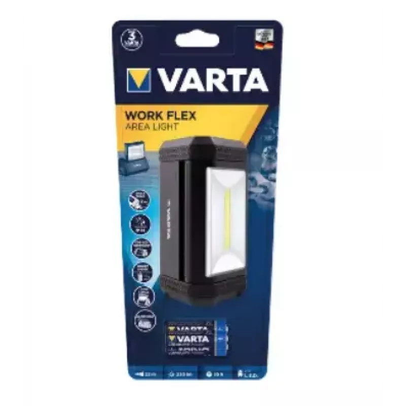 Varta Work Flex Luz de área, 230 lm, negro