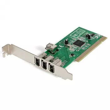 StarTech.com Tarjeta adaptadora PCI FireWire 1394a de 4 puertos – 3 externos, 1 interno