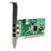StarTech.com Tarjeta adaptadora PCI FireWire 1394a de 4 puertos – 3 externos, 1 interno