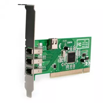 StarTech.com Tarjeta adaptadora PCI FireWire 1394a de 4 puertos – 3 externos, 1 interno