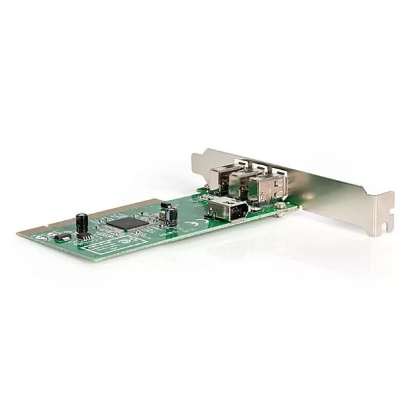 StarTech.com Tarjeta adaptadora PCI FireWire 1394a de 4 puertos – 3 externos, 1 interno