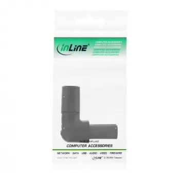 InLine Adaptador de red IEC 60320 C8 / C7, acodado hacia arriba/abajo 2 polos