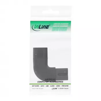 InLine Adaptador de red IEC 60320 C8 / C7, acodado izquierda/derecha 2 polos