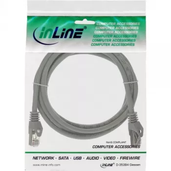 InLine Cable de parcheo F/UTP Cat.5e gris 1,5 m