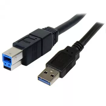 StarTech.com Cable SuperSpeed USB 3.0 de 3 m Negro A a B - M/M