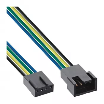 InLine Alargador de cable de ventilador 4pin Molex conector macho/hembra 0,30 m