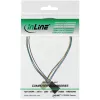 InLine Alargador de cable de ventilador 4pin Molex conector macho/hembra 0,30 m