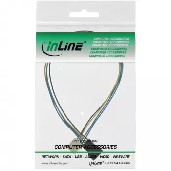 InLine Alargador de cable de ventilador 4pin Molex conector macho/hembra 0,30 m