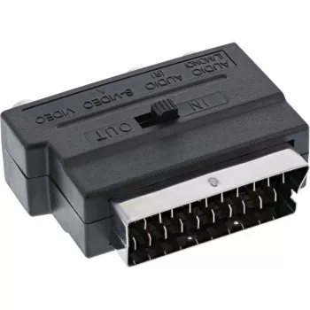 Adaptador Scart InLine conector Scart / 3x RCA y S-VHS entrada/salida de vídeo