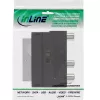 Adaptador Scart InLine conector Scart / 3x RCA y S-VHS entrada/salida de vídeo