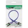 Cable de audio RCA InLine Premium 2x conector/conector RCA dorado 3 m