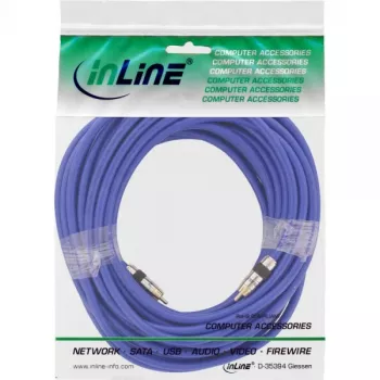 Cable de vídeo y audio digital RCA InLine Premium conector/conector RCA dorado 15 m