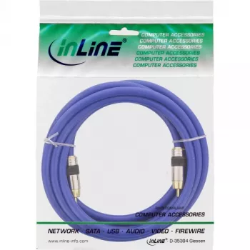 Cable de vídeo y audio digital RCA InLine Premium conector/conector RCA dorado 3 m