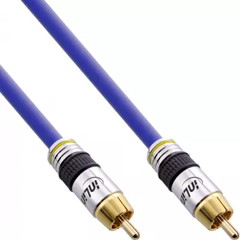 Cable de vídeo y audio digital RCA InLine Premium conector/conector RCA dorado 5 m
