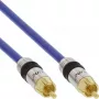 Cable de vídeo y audio digital RCA InLine Premium, conector/conector RCA, dorado, 2 m