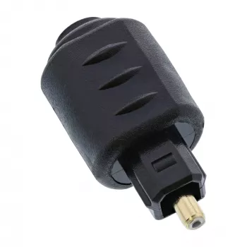 Adaptador de audio óptico conector hembra 3,5 mm / conector macho Toslink InLine 89907