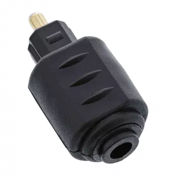 Adaptador de audio óptico conector hembra 3,5 mm / conector macho Toslink InLine 89907