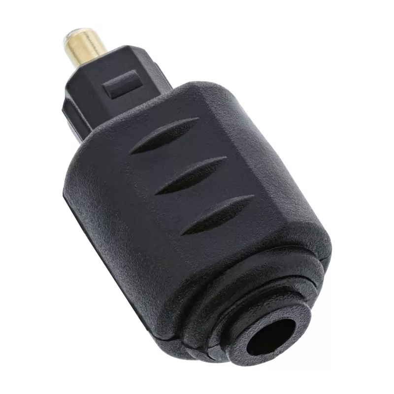 Adaptador de audio óptico conector hembra 3,5 mm / conector macho Toslink InLine 89907