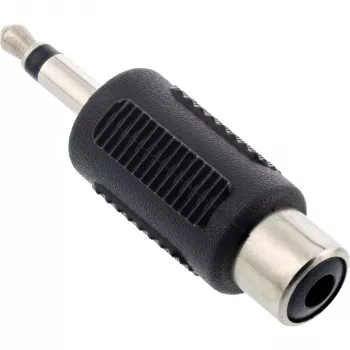 Adaptador de audio InLine conector macho 3,5 mm / 1x conector hembra RCA mono