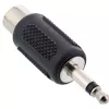 Adaptador de audio InLine conector macho 3,5 mm / 1x conector hembra RCA mono