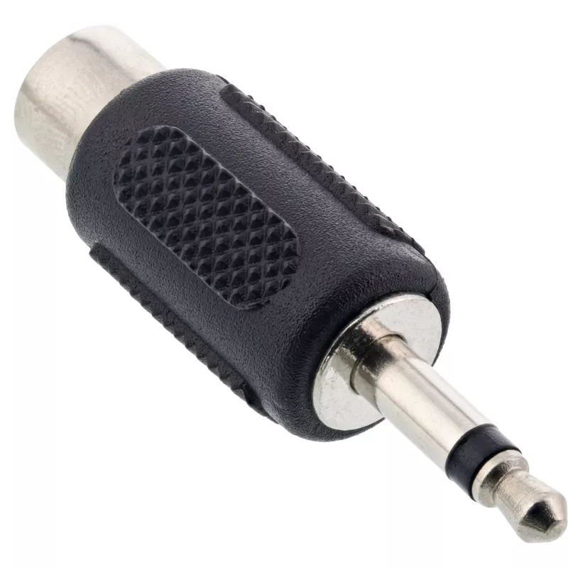 Adaptador de audio InLine conector macho 3,5 mm / 1x conector hembra RCA mono