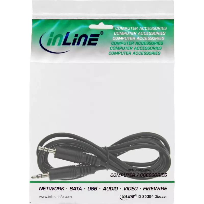 Cable de audio InLine conector/conector estéreo 3,5 mm 1,2 m