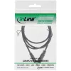 Cable de audio InLine conector macho/conector hembra estéreo 3,5 mm 2 m