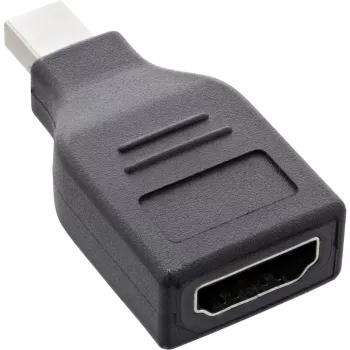 Convertidor DisplayPort InLine, conector macho mini DisplayPort / conector hembra HDMI, FullHD/60Hz