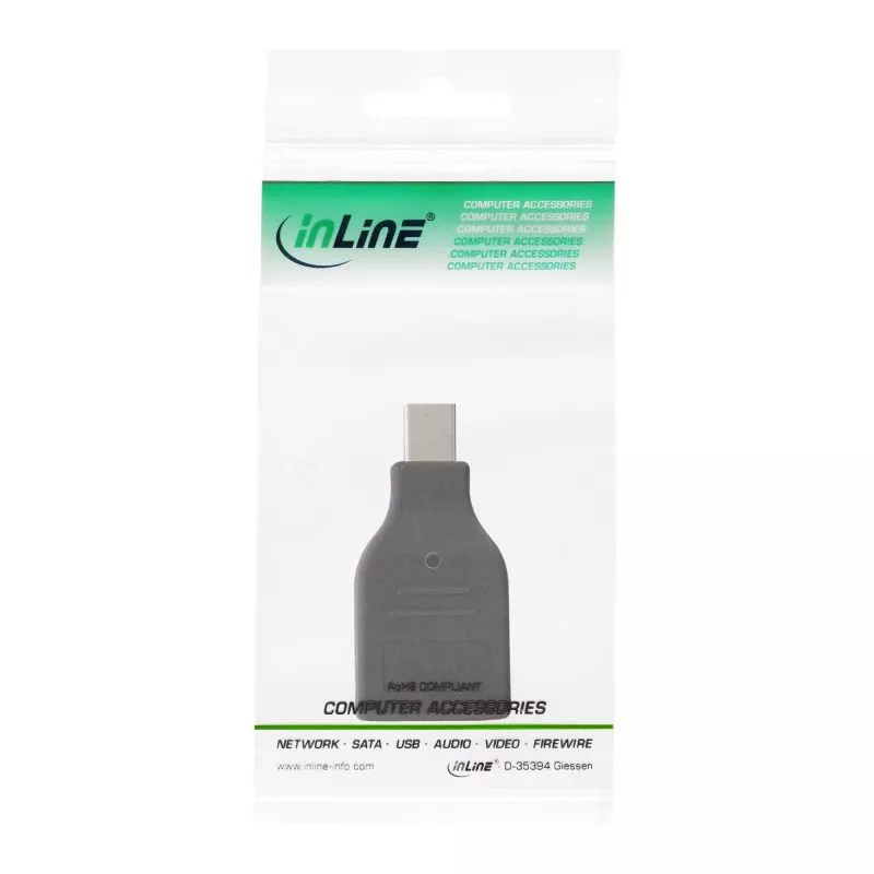 Convertidor DisplayPort InLine, conector macho mini DisplayPort / conector hembra HDMI, FullHD/60Hz