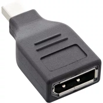 Adaptador DisplayPort InLine, conector macho Mini DisplayPort / conector hembra DisplayPort, 4K/60Hz