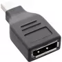 Adaptador DisplayPort InLine, conector macho Mini DisplayPort / conector hembra DisplayPort, 4K/60Hz